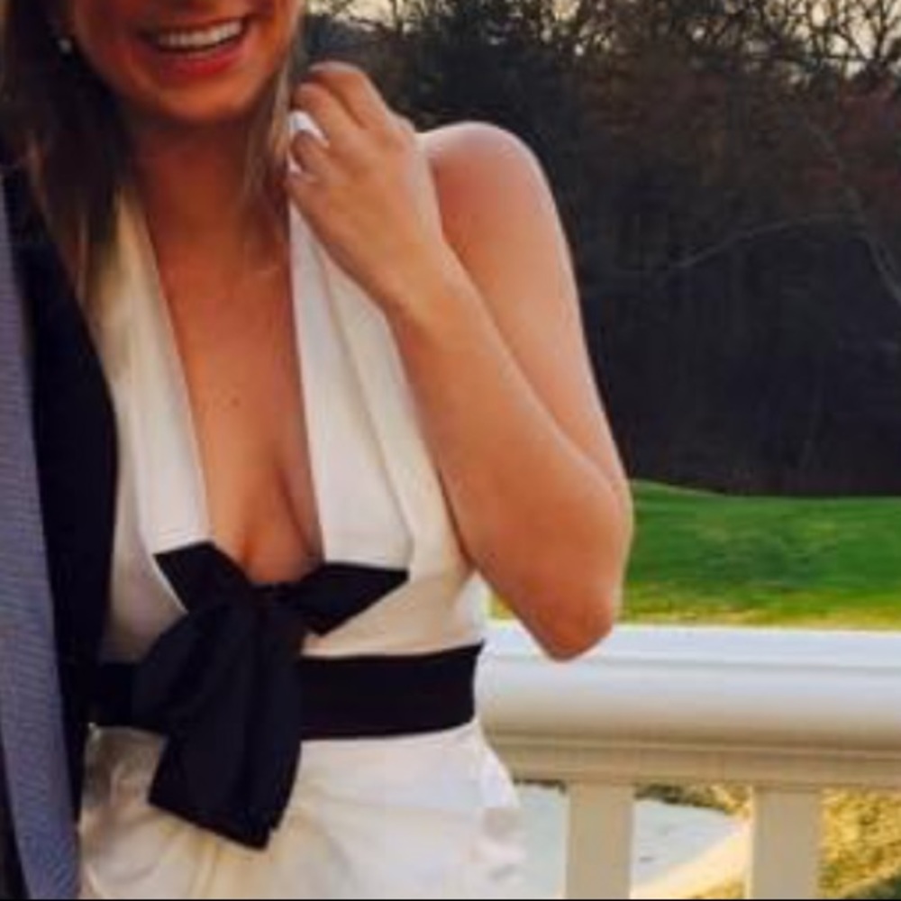 Bebe White Ruffle Party Dress - Picture 2 of 3
